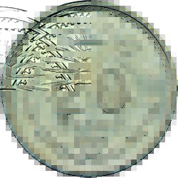 KM 435 20c inverted 1