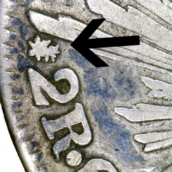 KM 374.8 1828 repunched detail