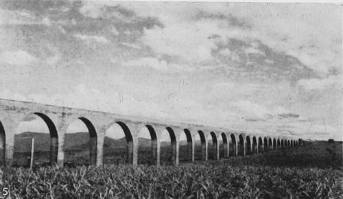 Aqueduct for irrigating cane fields Hacienda de Puga