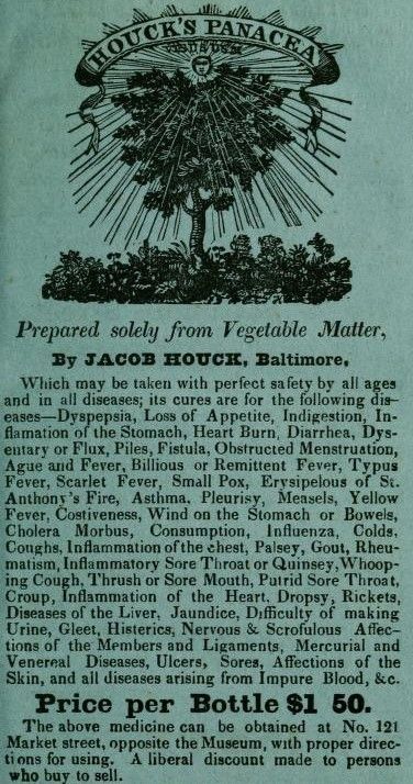 Houcks Panacea ad
