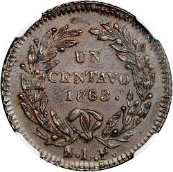 1863 1c reverse