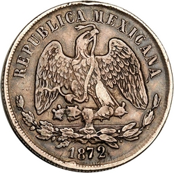 KM 408 1872 P M reverse