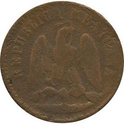 KM 391.7 1974 Oaxaca 1c 2 reverse