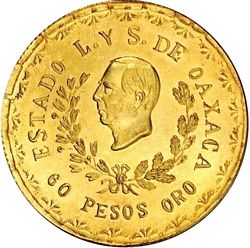Oaxaca 60 gold obverse