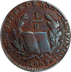 KM 336 ⅛r 1859 SLP reverse