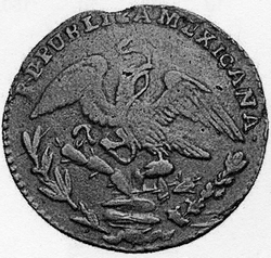 KM 358 ¼ real 1835 circulating counterfeit