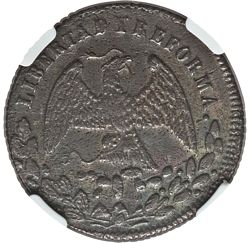 KM 362 ¼r 1867 San Luis Potosí reverse