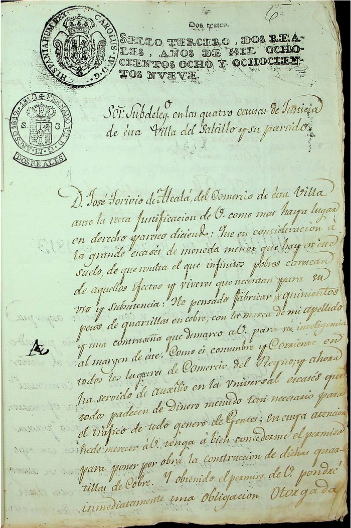 Toribio de Alcala document