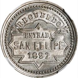 1892 San Felipe reverse