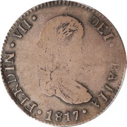 KM 102.1 4 reales 1817 Durango D MZ GRAITA instead of GRATIA